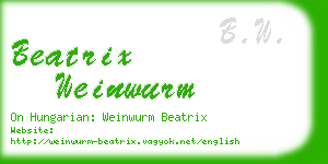 beatrix weinwurm business card